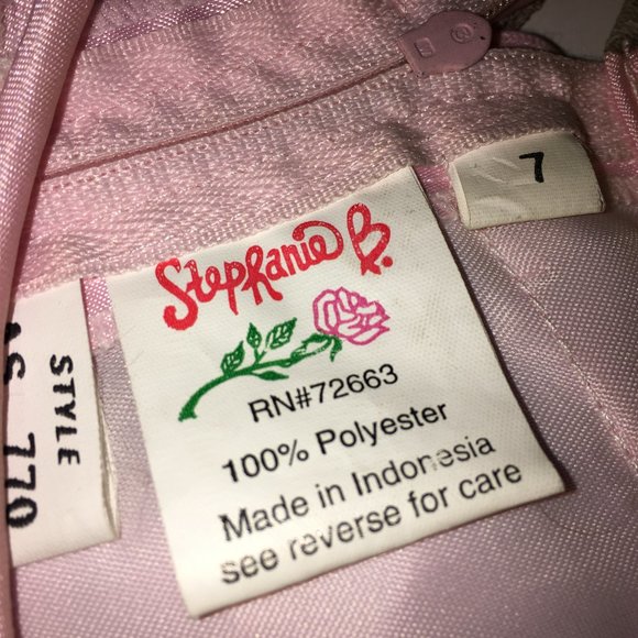 STEPHANIE B BRINGS YOU AMAZING PINK LIKE SATIN NEW - Picture 4 of 14